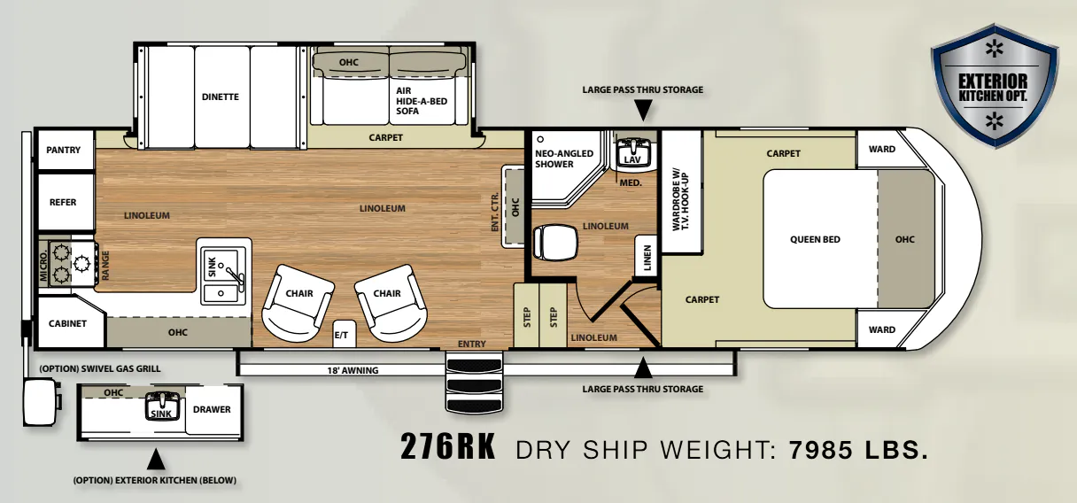 Forest River Salem Hemisphere Lite 276RK floor plan