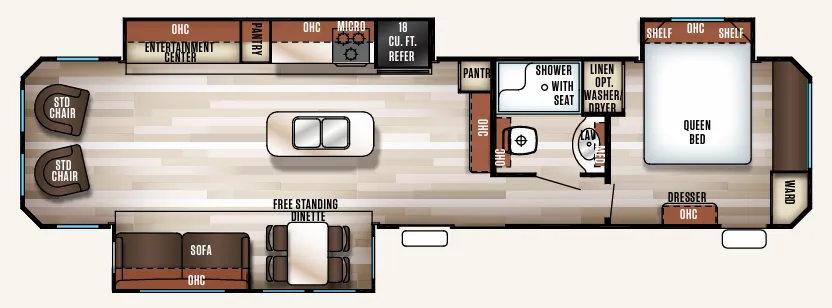 Forest River Cherokee 39RL floor plan