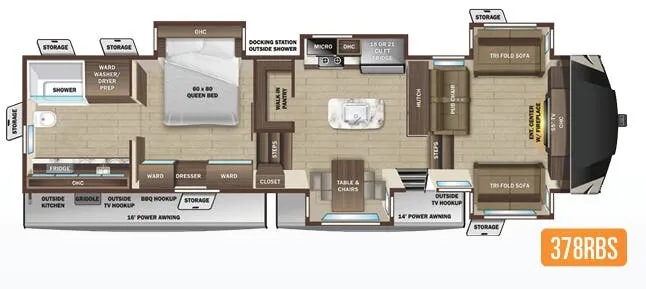 Highland Ridge Open Range 378RBS floor plan