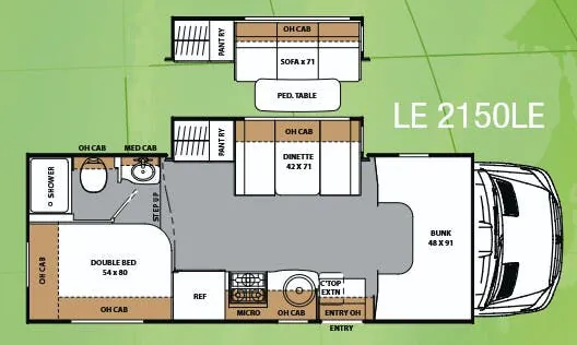 Coachmen Prism LE 2150 LE floor plan