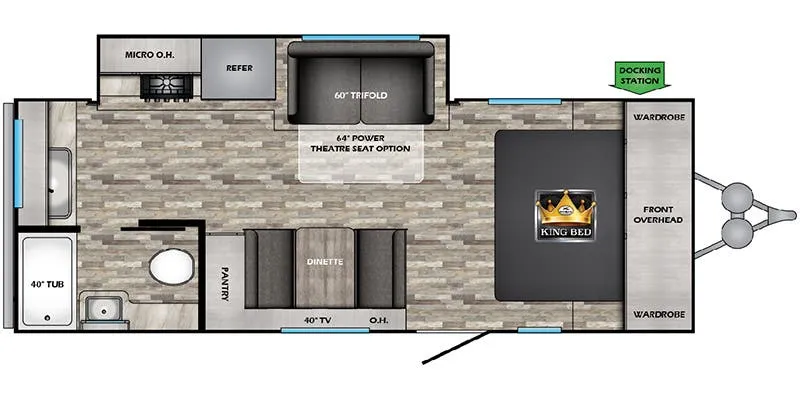CrossRoads Cruiser Aire CR22MRK floor plan
