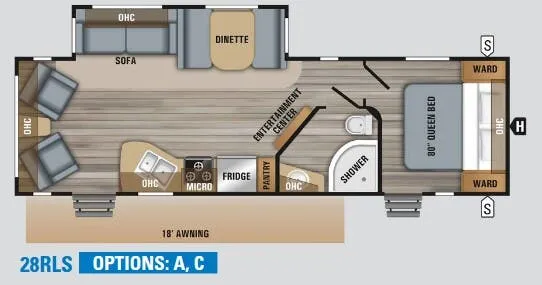 Jayco Jay Flight 28RLS floor plan