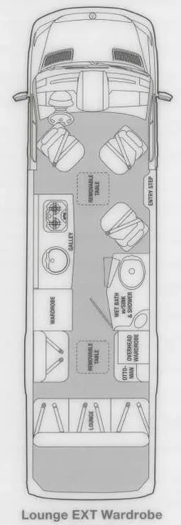 Airstream Interstate Lounge EXT WARDROBE floor plan