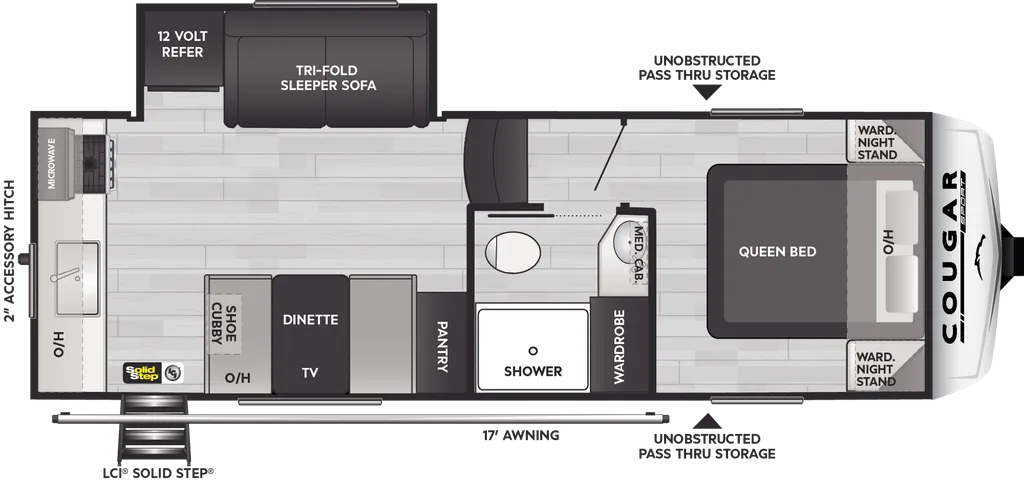 2024 Keystone Cougar Sport 2100RK floor plan