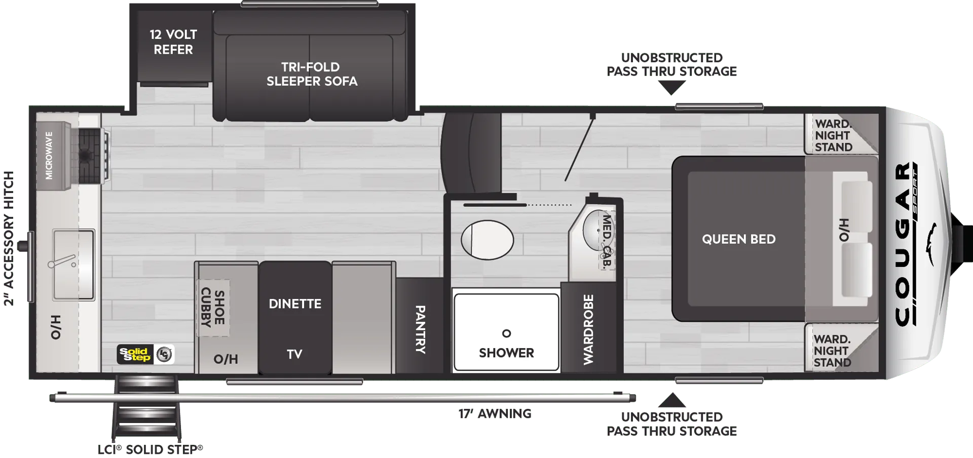 2024 Keystone Cougar Sport 2100RK - Floor plan