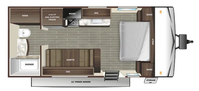 2023 Starcraft Autumn Ridge 182RB floor plan