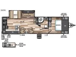 2019 Forest River SALEM HEMISPHERE 282RK - Floor plan