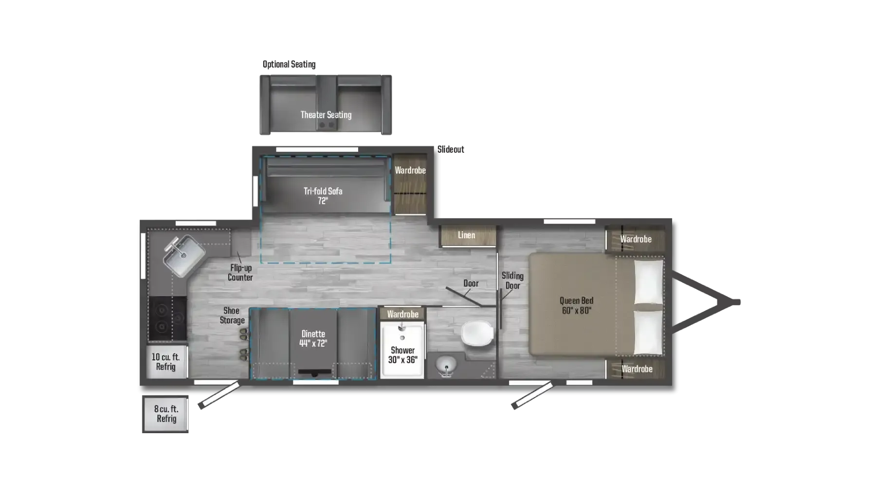 Winnebago Minnie 2529RG floor plan