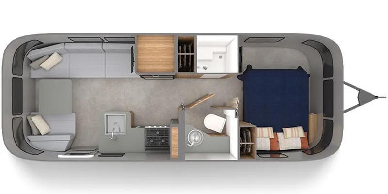 2024 Airstream Trade Wind 25FB - Floor plan