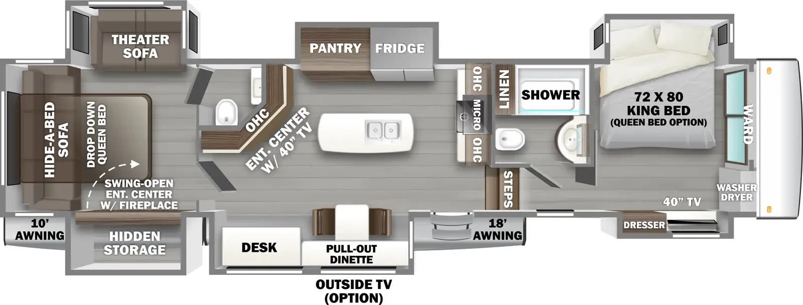 Forest River RiverStone 442MC floor plan
