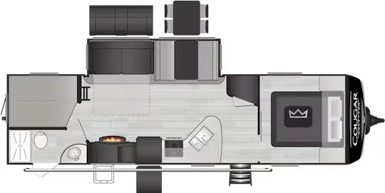 Keystone Cougar Half-Ton 29BHSWE floor plan