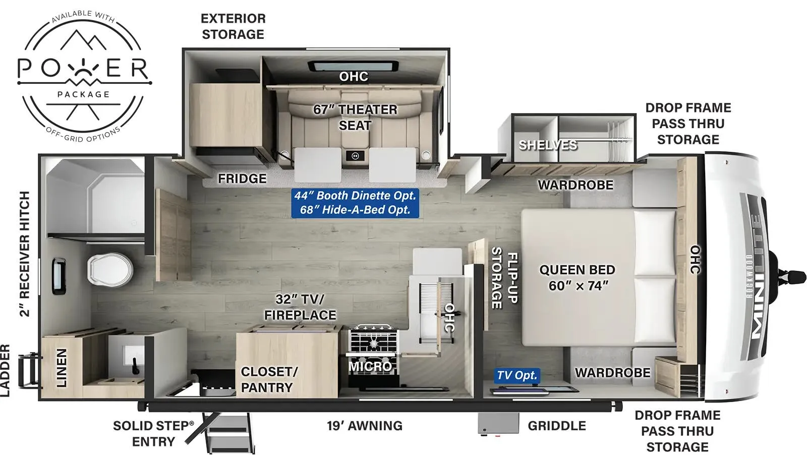 Forest River Rockwood Mini Lite 2511S floor plan