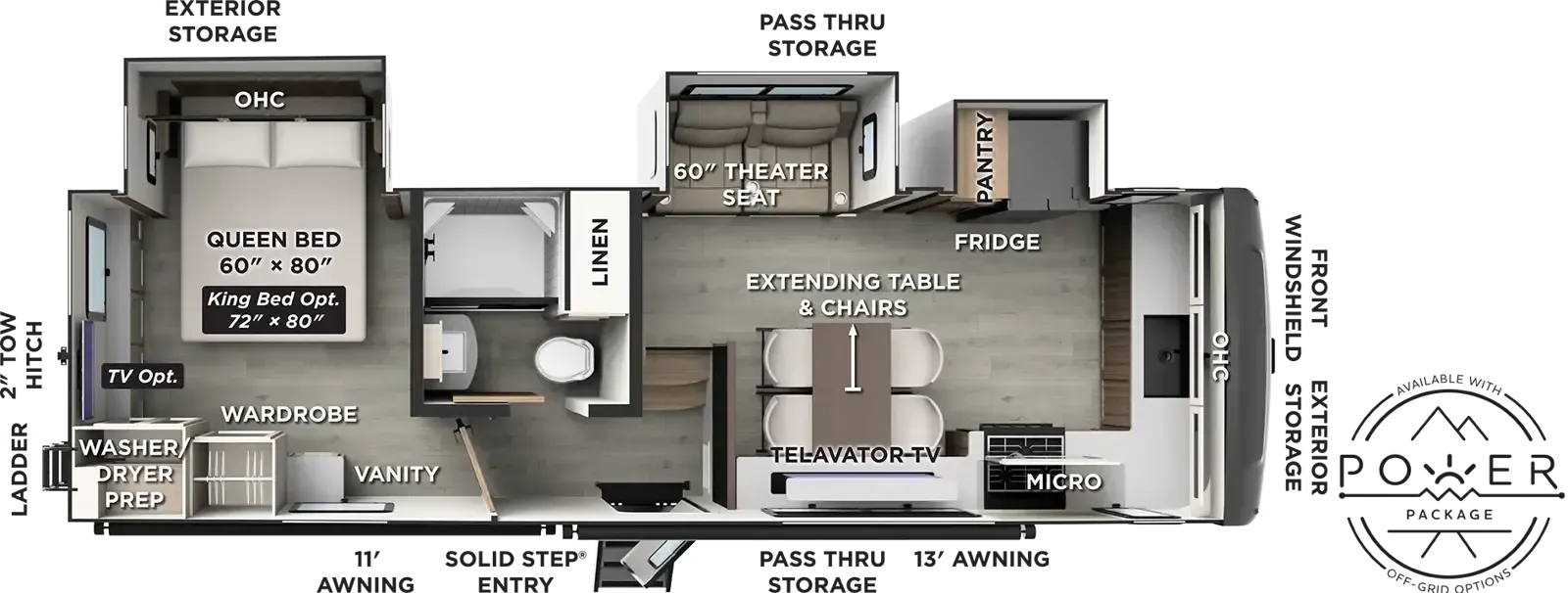 Forest River Flagstaff Classic 290CFK floor plan