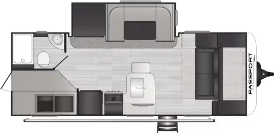 Keystone Passport SL Series 221BH floor plan