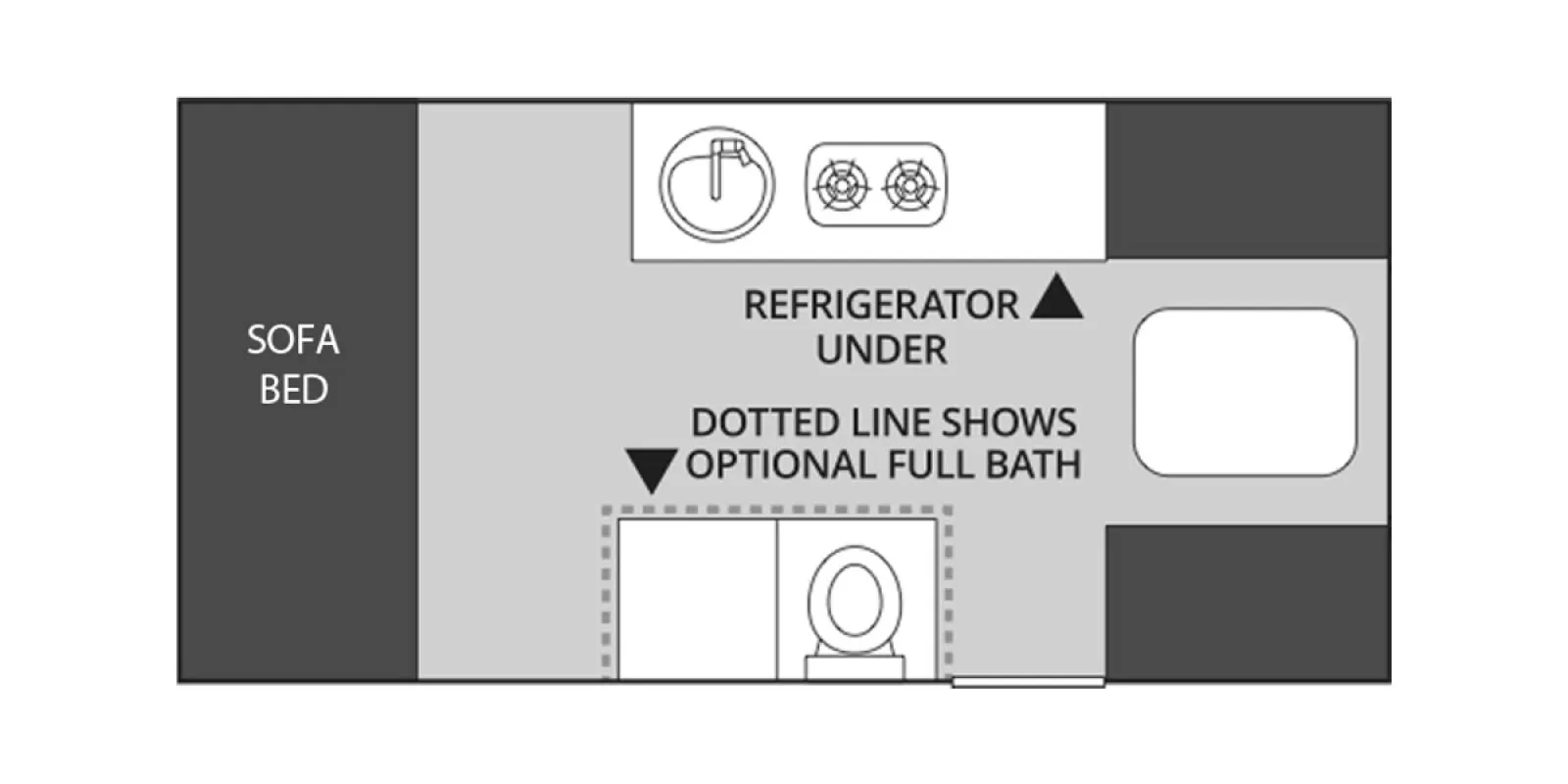 2015 Aliner Expedition Rear Sofa - Photo 3