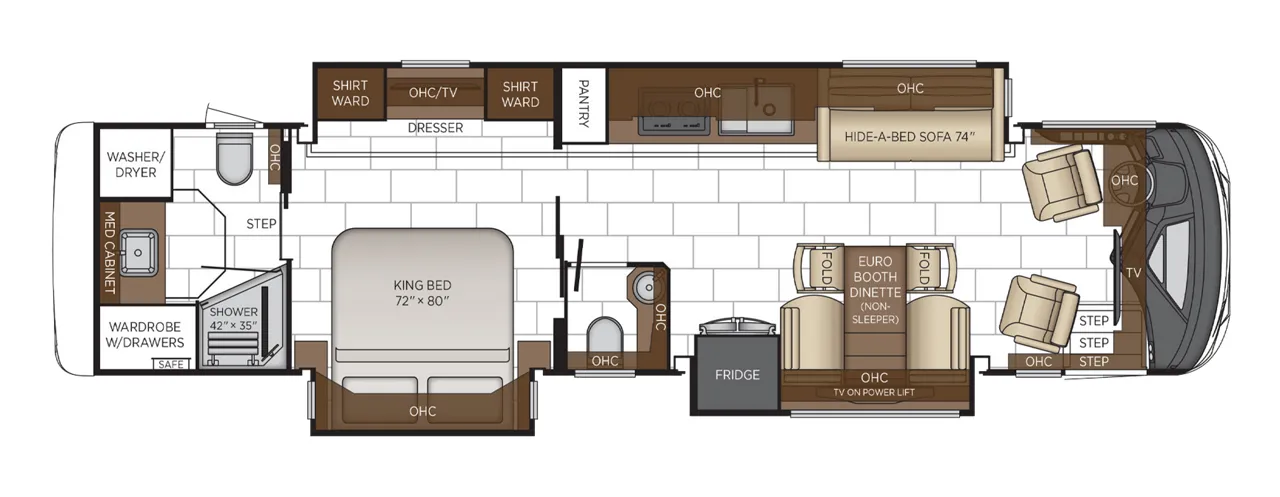 Newmar Mountain Aire 3825 floor plan