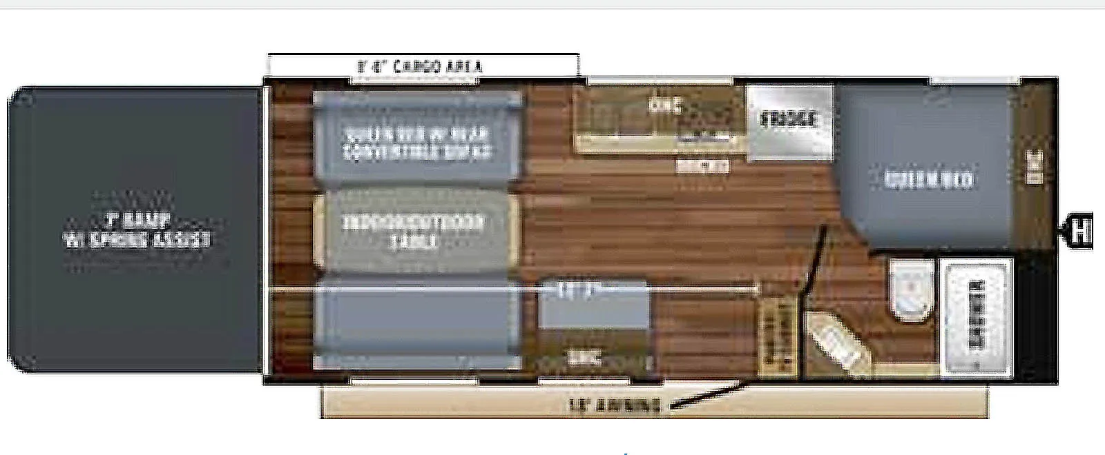 2018 Thor Jayco Octane 222 - Floor plan