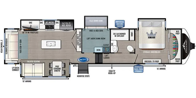 East to West Tandara 385MB floor plan