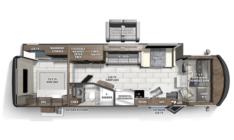 2026 Coachmen Encore 335FS - Floor plan