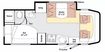 2011 Winnebago View 24J - Floor plan