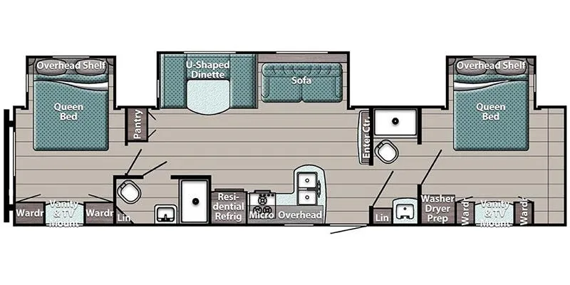 Gulf Stream Kingsport 33DBDB floor plan