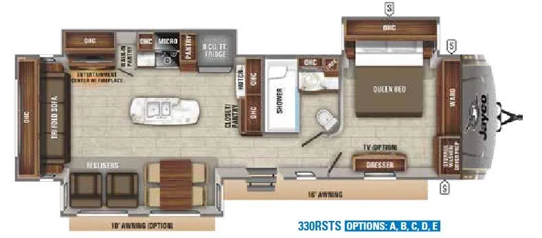 Jayco Eagle 330RSTS floor plan