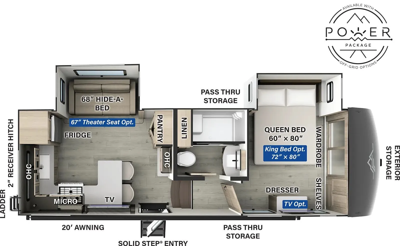 2025 Forest River Flagstaff Classic F281RK - Floor plan
