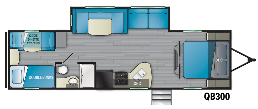 Heartland Pioneer QB300 floor plan
