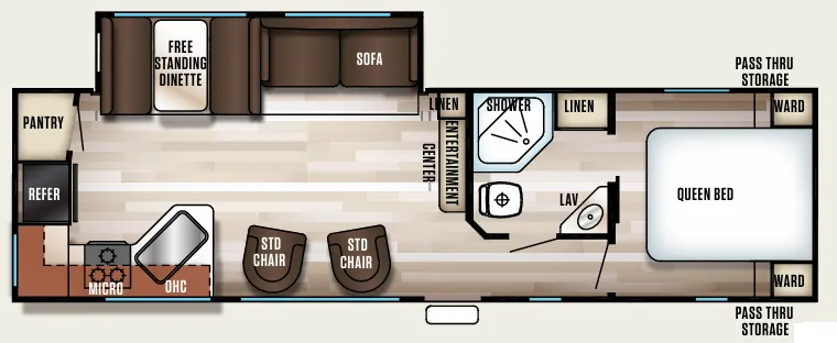 2017 Forest River Cherokee 274RK floor plan