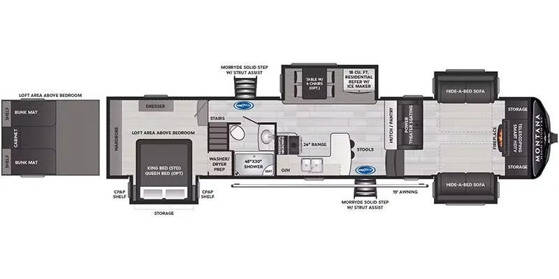 2024 Keystone Montana High Country 377FL floor plan