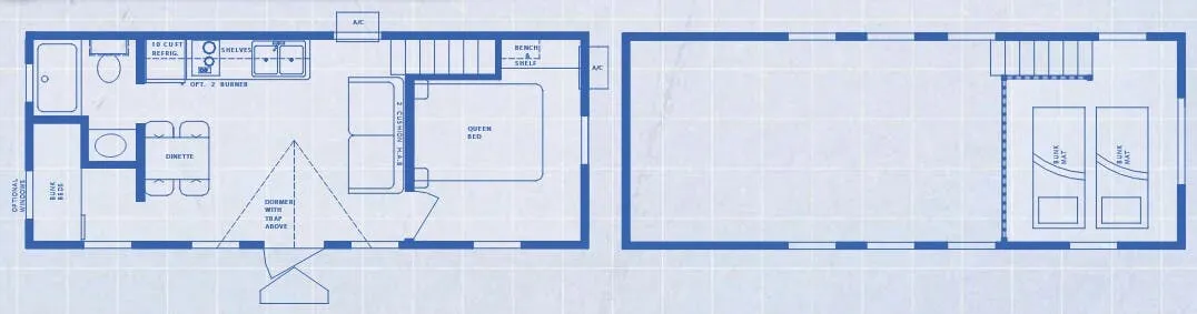 Canterbury RV Deluxe Cabins CC-29SL floor plan