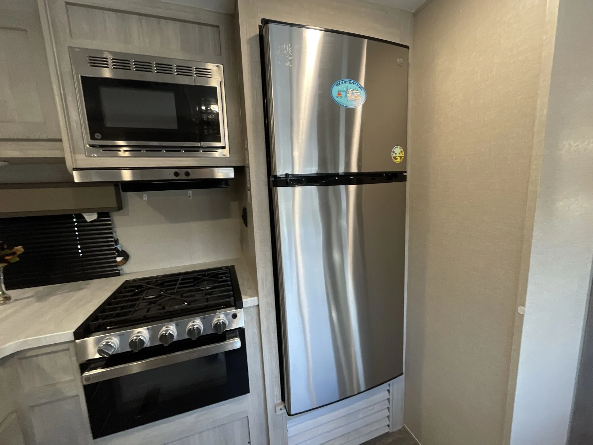 2023 Forest River Aurora 34BHTS — fridge