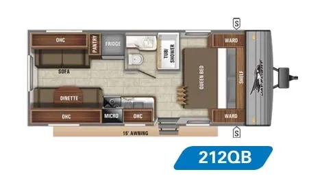 Jayco Jay Flight SLX 8 212QB floor plan