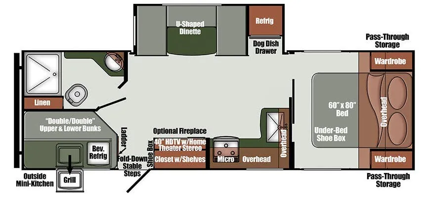 Gulf Stream Matrix Luxury 246BH floor plan