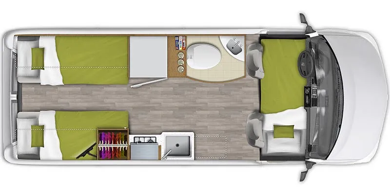 Roadtrek Play Base floor plan