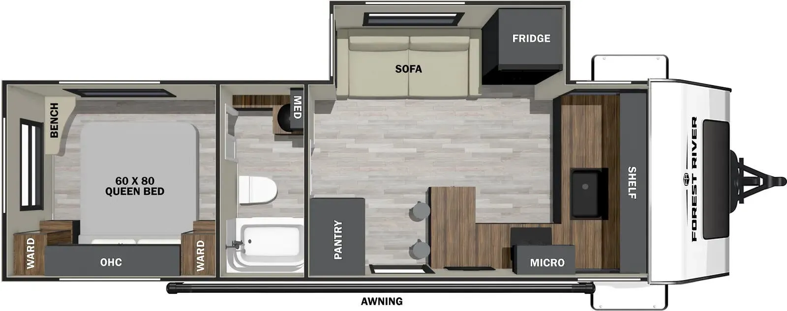 Forest River IBEX 20FKDS floor plan