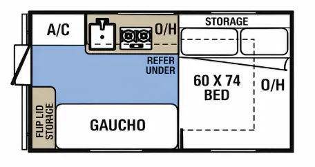 Forest River Viking Express 12.0 TD XL floor plan