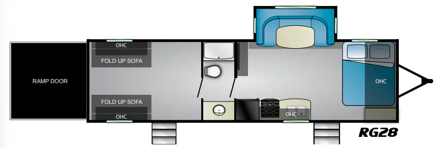 Heartland Pioneer RG28 floor plan