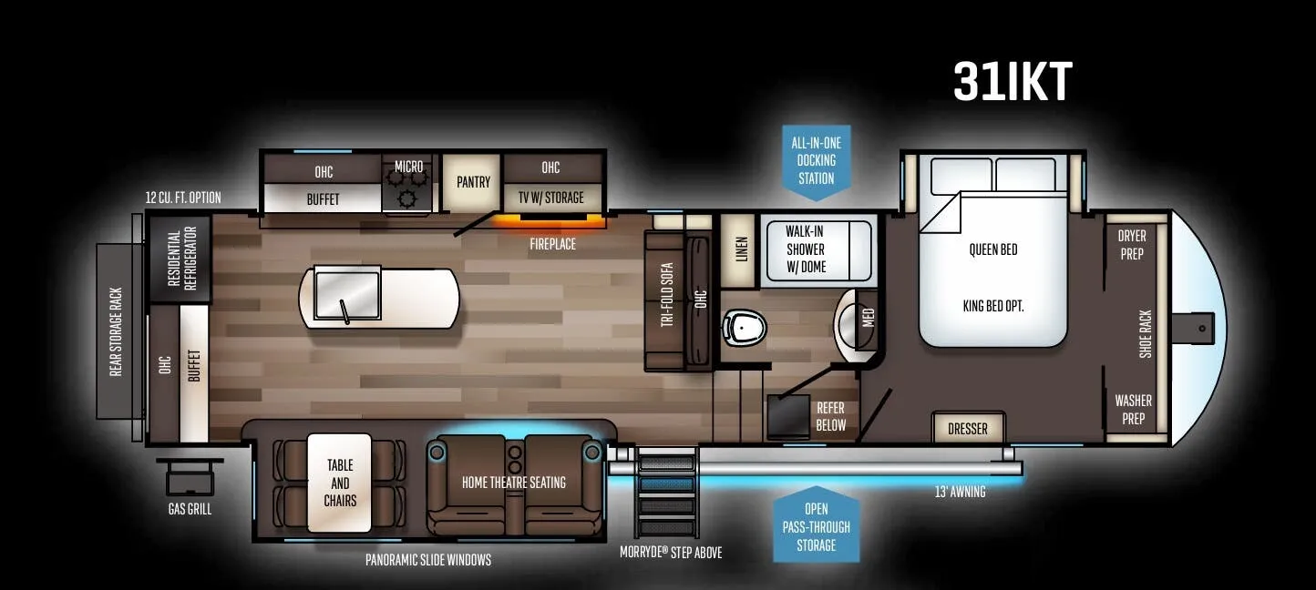 Forest River Sabre 31IKT floor plan