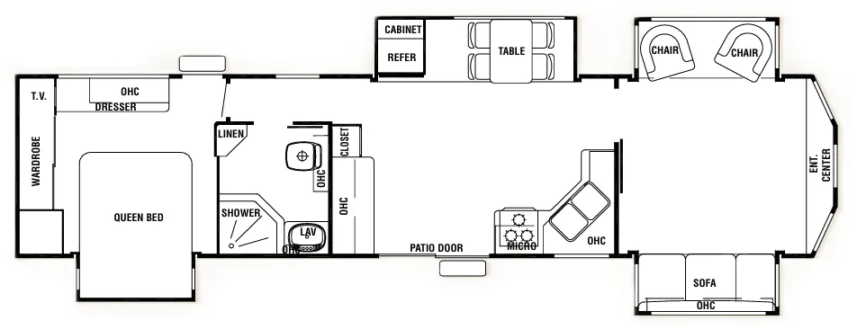 Forest River Cedar Creek Cottage 40CFD floor plan