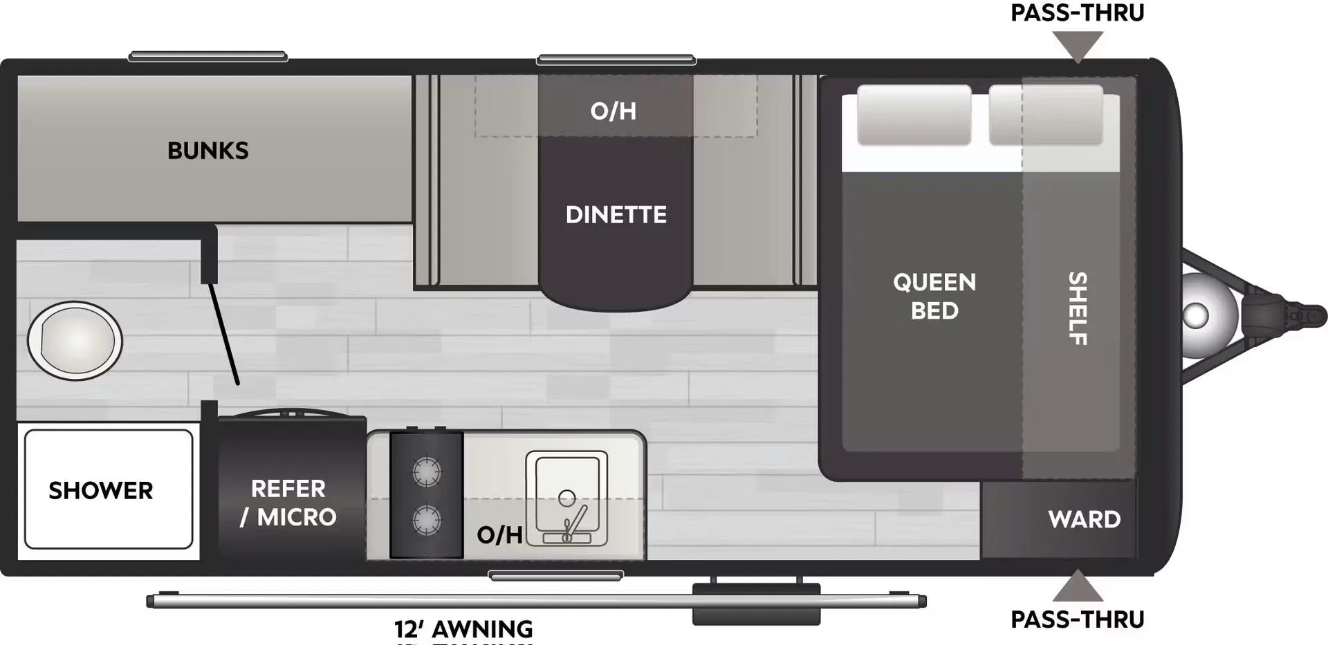 Keystone Coleman Light 17BX floor plan