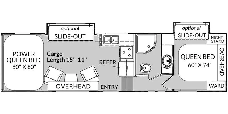 Genesis Supreme MGM 285CRT floor plan