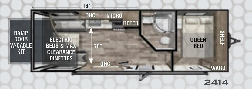 Forest River XLR Hyperlite 2414 floor plan