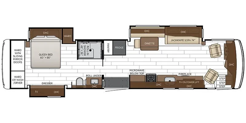 Newmar Northern Star 4011 floor plan