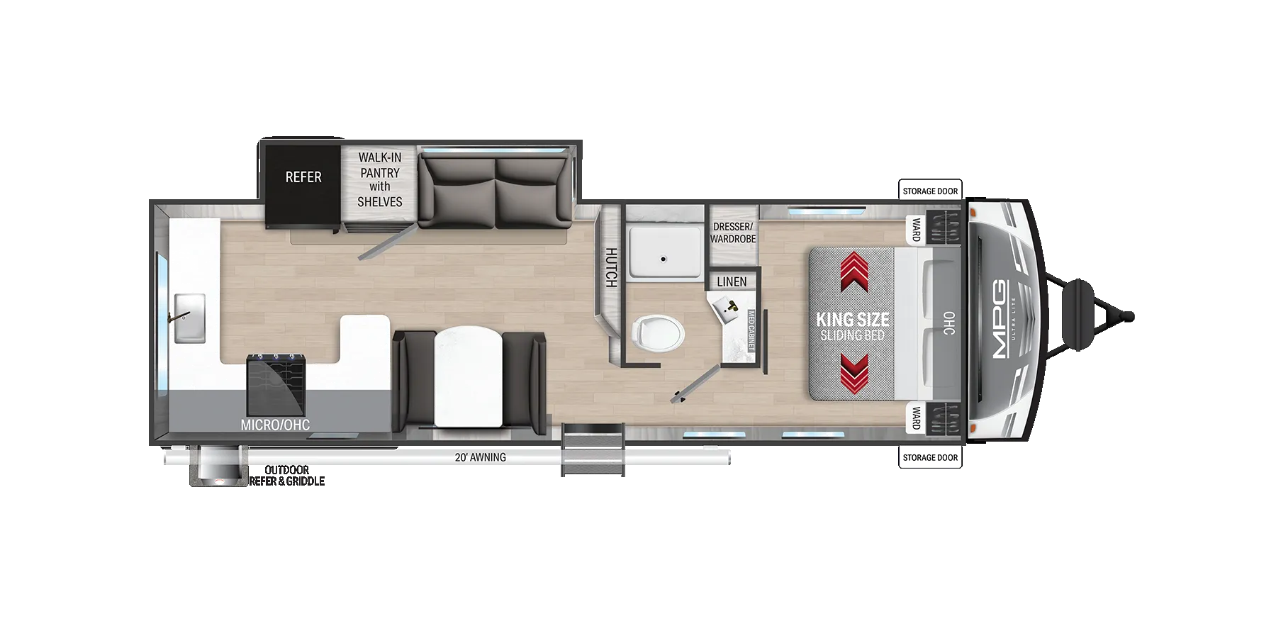Cruiser RV MPG 2920RK floor plan
