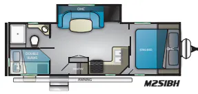 Heartland Mallard M251BH floor plan