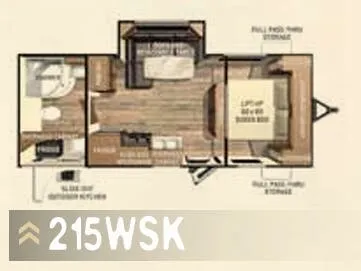 Cruiser RV Fun Finder 215WSK floor plan
