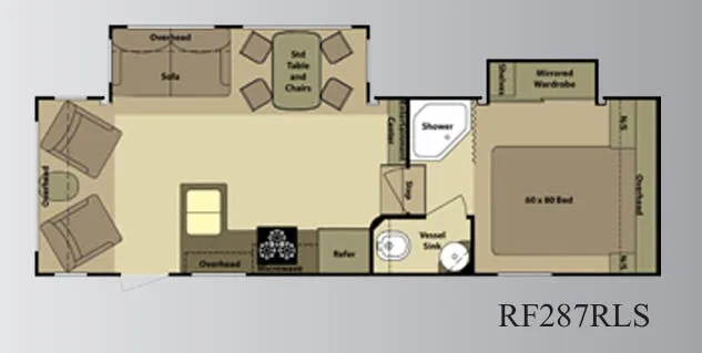 Highland Ridge Open Range Roamer RF287RLS floor plan