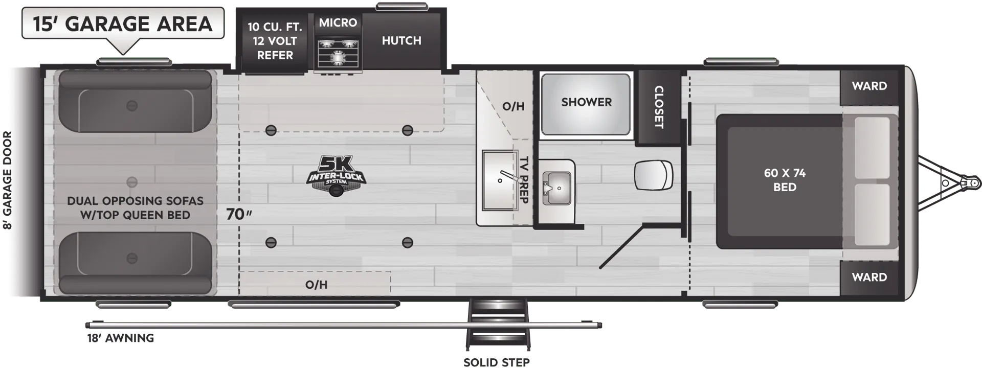 Keystone Impact 2915 floor plan