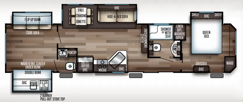 Forest River Cherokee 39KR floor plan